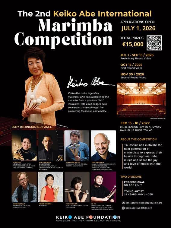 2nd KeikoAbe Marimba Competions