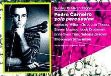 Pedro Carneiro (percussion) Purcell Room, London. 19 March 2000